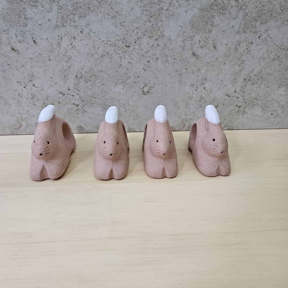 Easter Bunny Napkin Rings Rabbit (4) - Picture 5 of 12